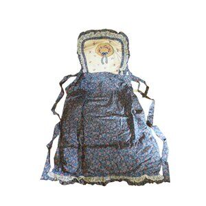 Vintage Cannon Farmhouse Full Bib Apron Retro 1980's Kitchen Wear